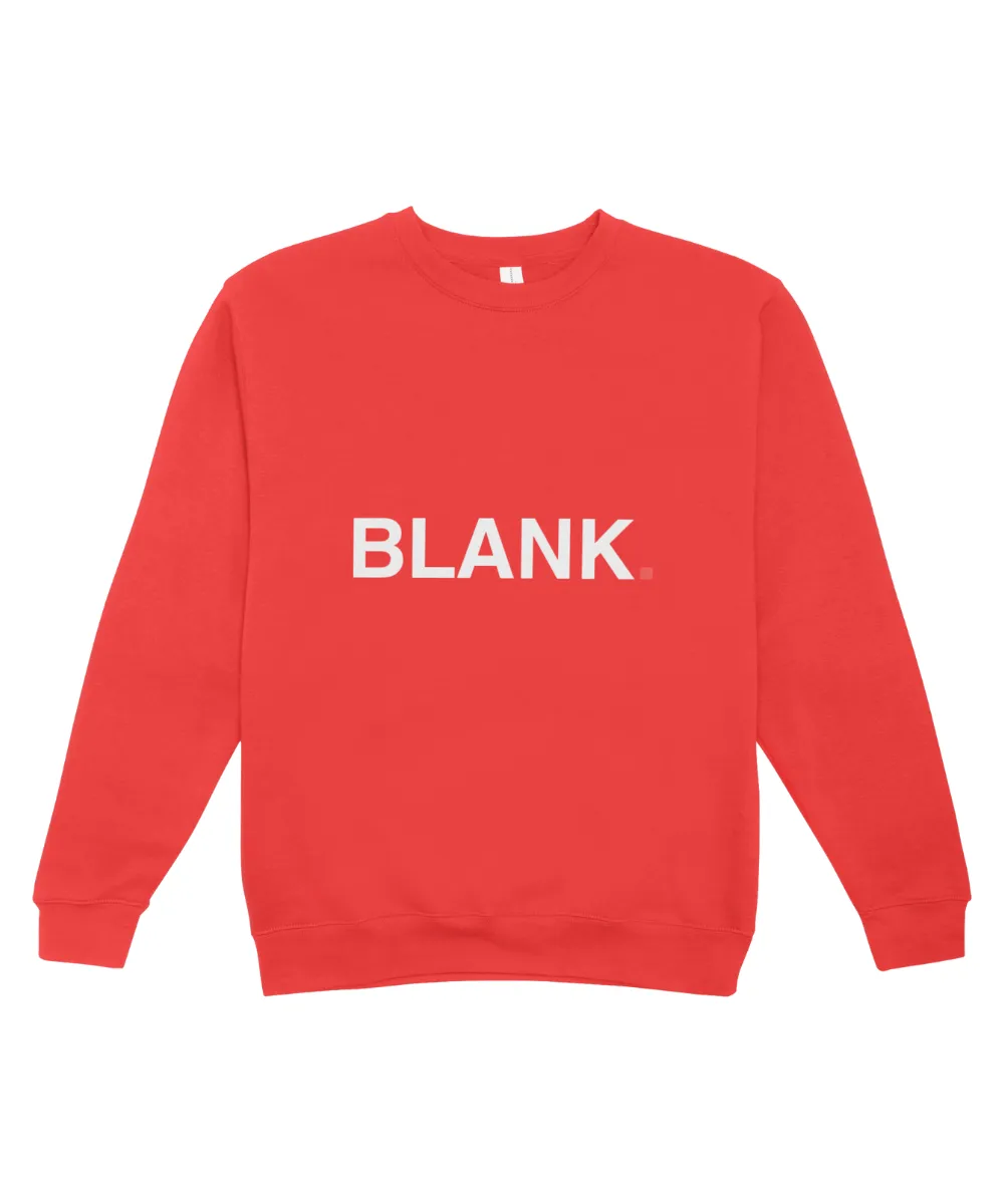 Mikina bez kapucne červená