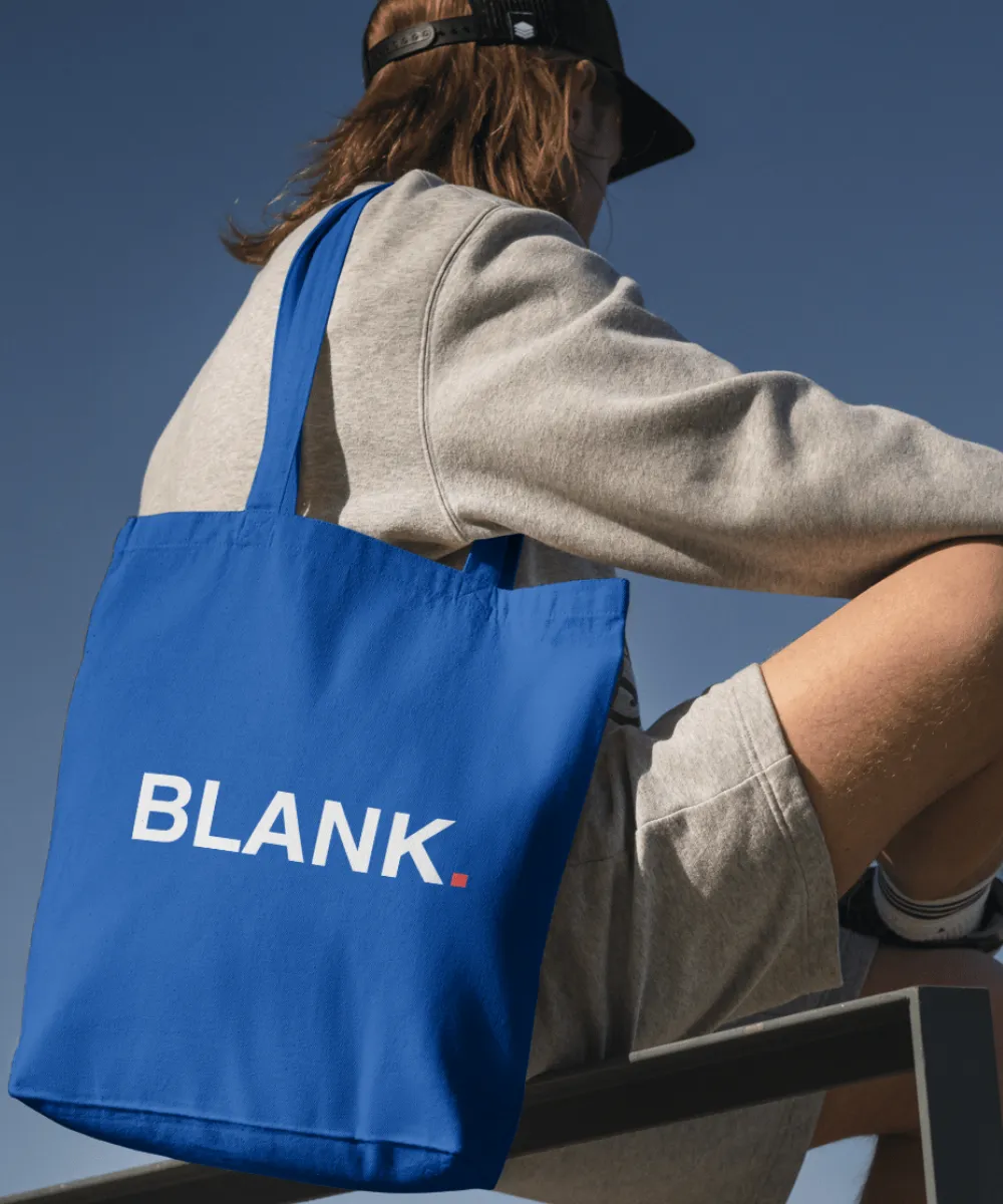 Plátenná taška modrá