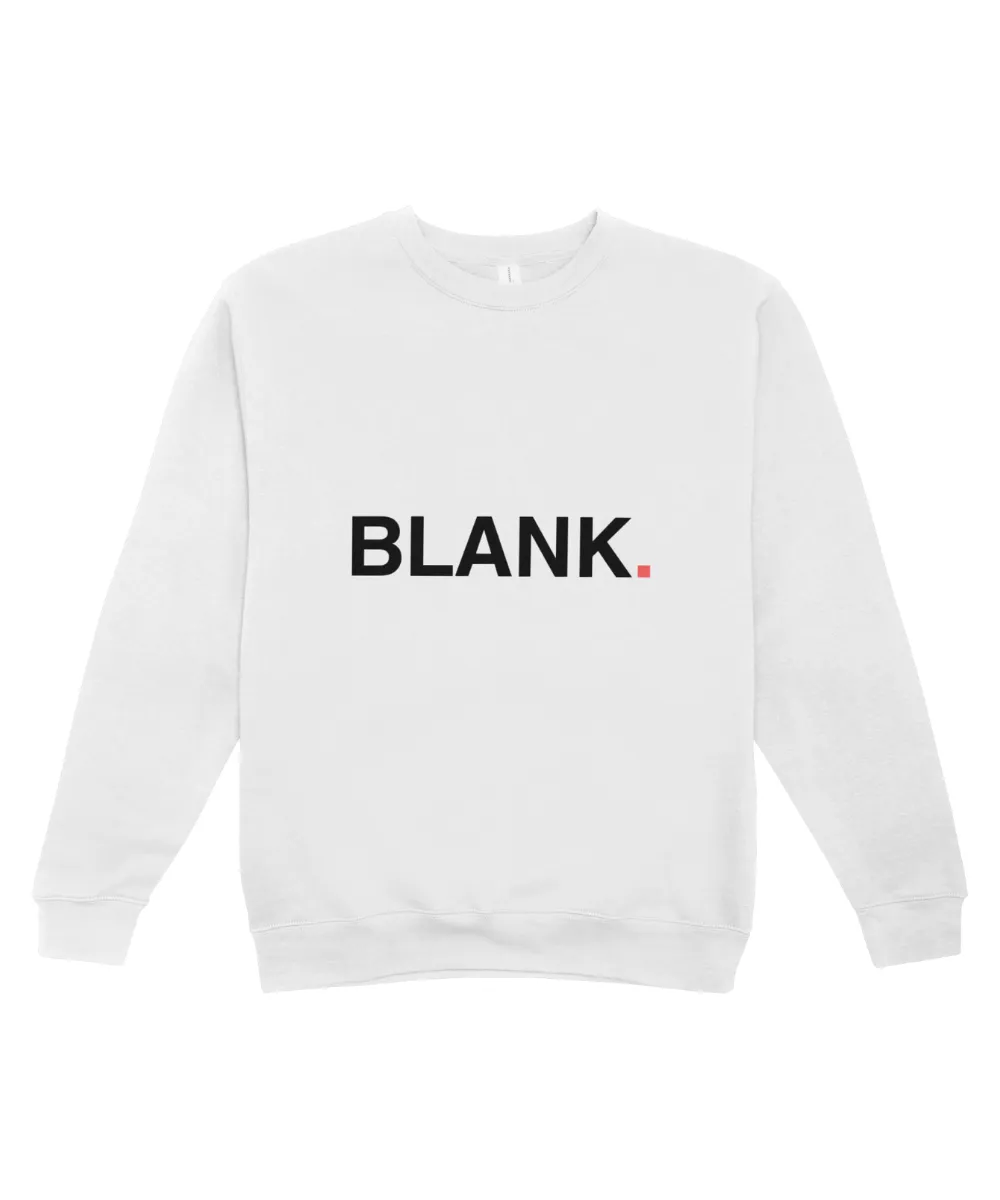 Mikina bez kapucne biela